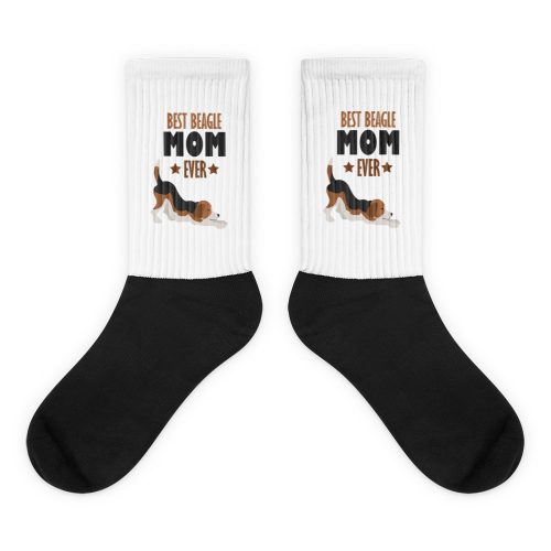 best beagle mom ever socks left and right overview