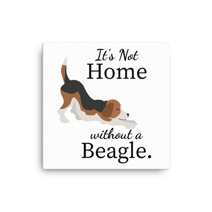 omg beagle canvas in a wall 16 x 16 variant