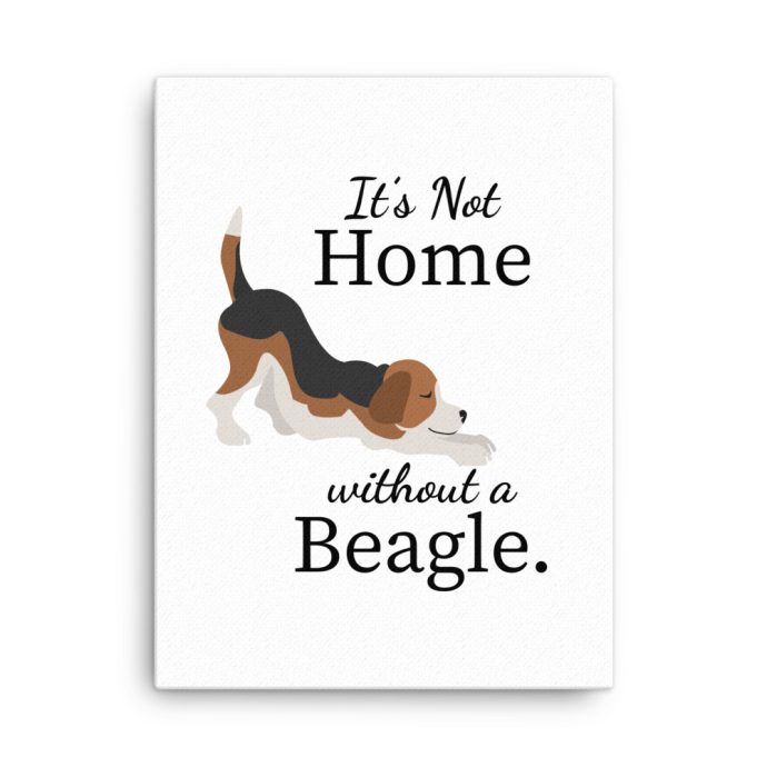 omg beagle canvas in a wall 18 x 24 variant