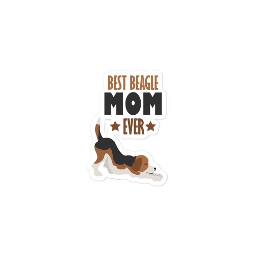 best beagle mom ever stickers 3 x 3 variant