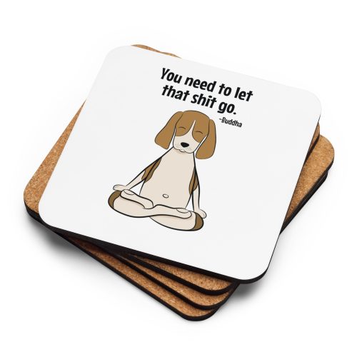 buddha beagle mouse pad left front view
