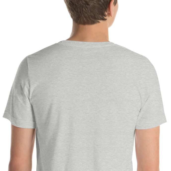 grey beagle dad silhouette t-shirt back view