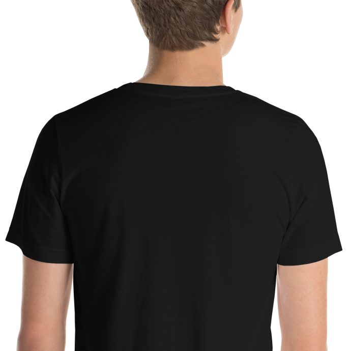 black beagle dad silhouette t-shirt closeup back view