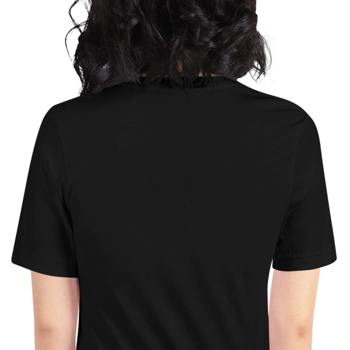 black beagle mom silhouette t-shirt closeup