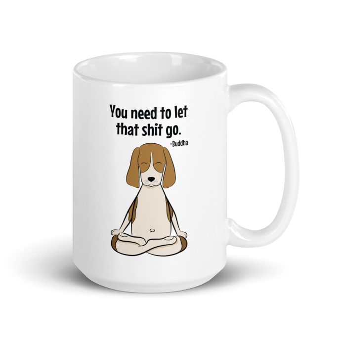 buddha beagle mug right view
