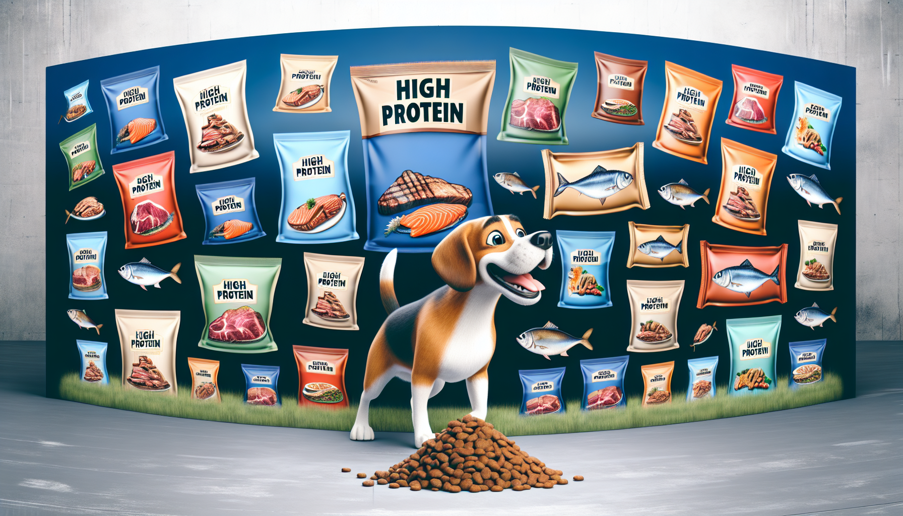 beagle high protein dog food brands