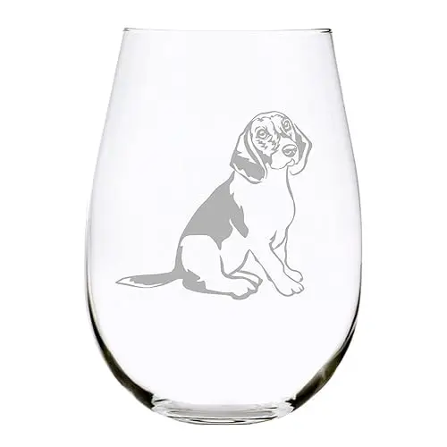 Beagle Wine Glasses