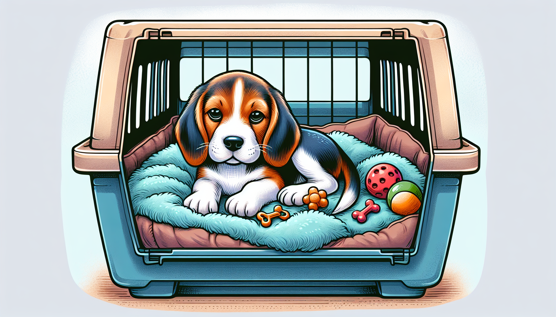 beagle puppy crate training