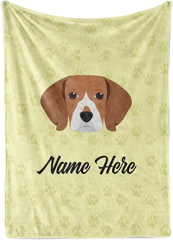 Personalized Beagle Blanket