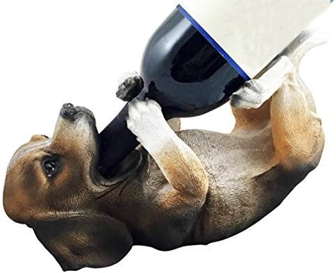 beagle wine bottle holder
