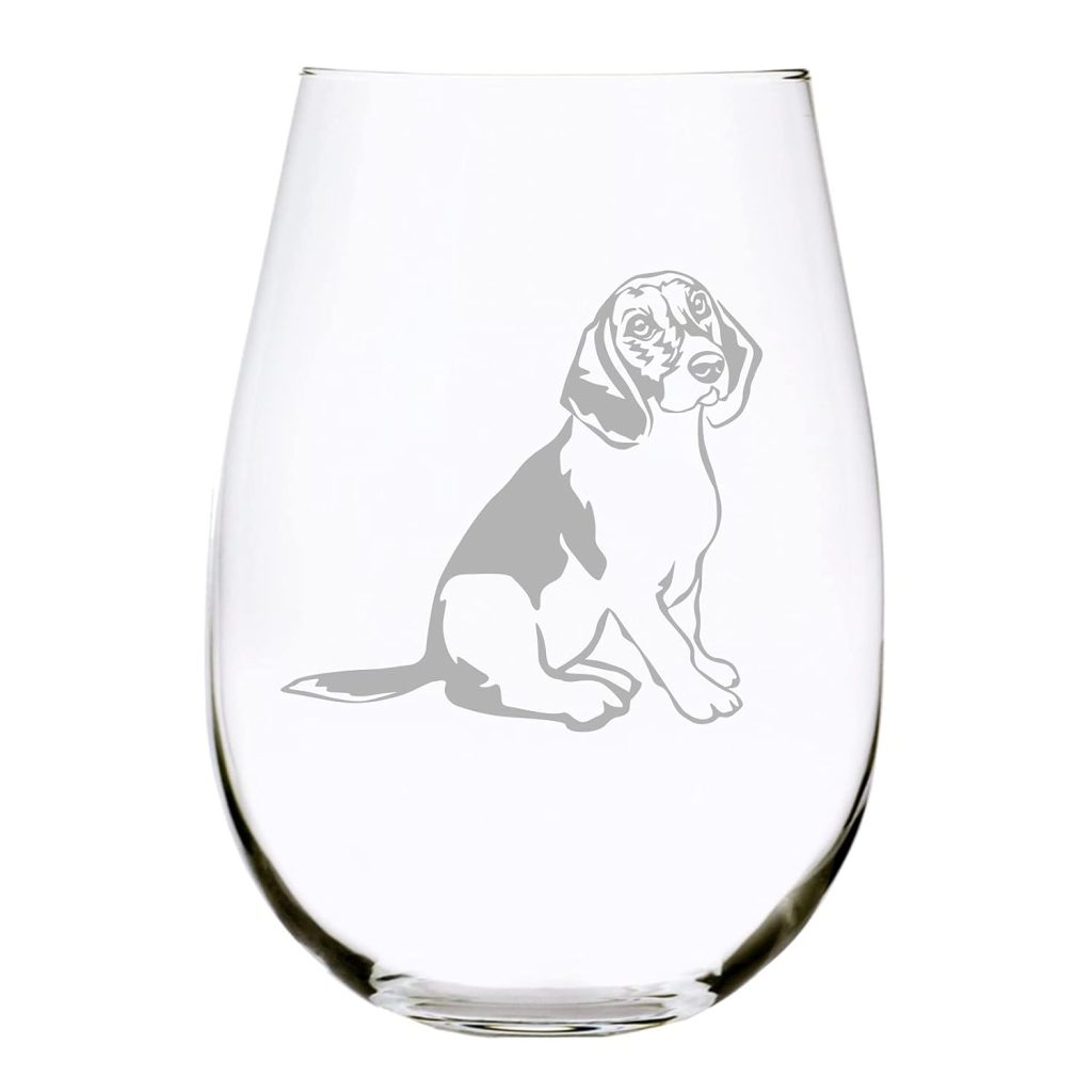 beagle wine glass