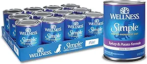 Wellness Simple Natural Wet Canned Limited Ingredient Dog Food, Turkey & Potato