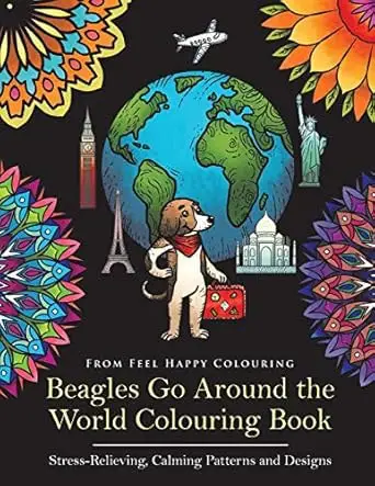 Beagle coloring book