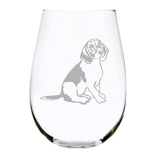 Beagle Wine Glass