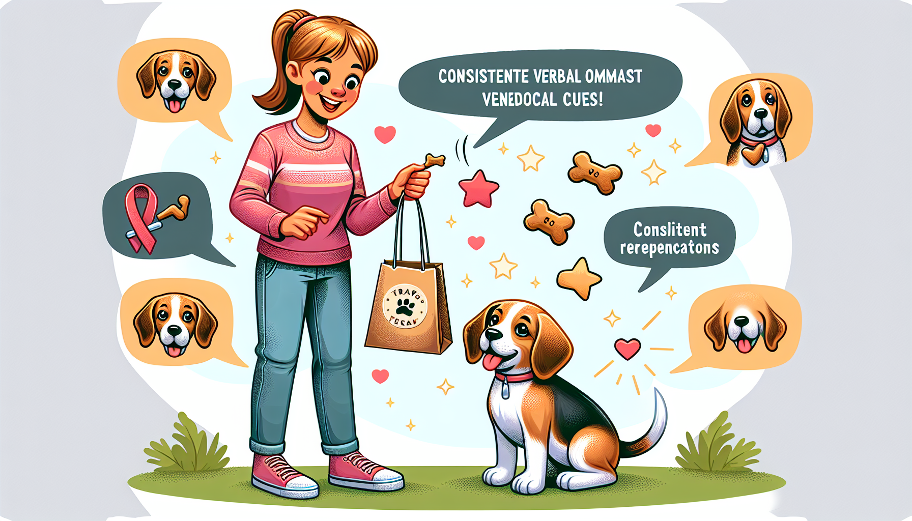 teaching a beagle puppy basic commands