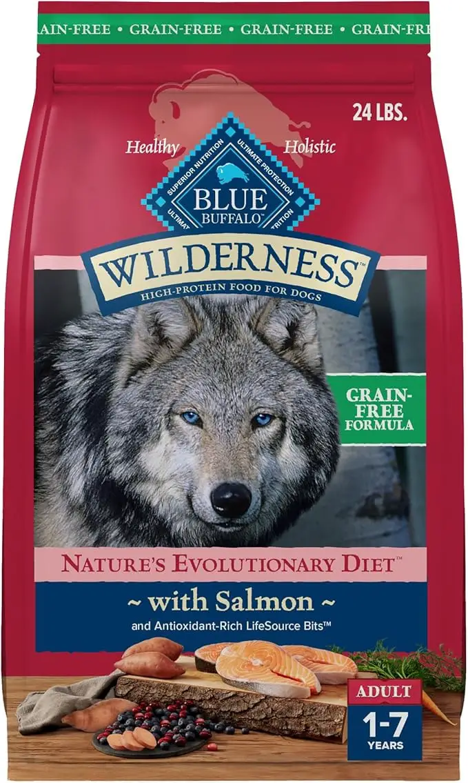 Blue Buffalo Wilderness Salmon Recipe Grain-Free Dry Dog Food